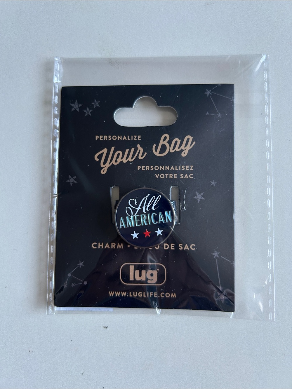 LUG PATRIOTIC CHARM ALL AMERICAN BNIP